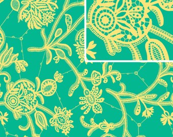 Amy Butler PWAB068 Lark Mineral Souvenir Sewing Quilting BTHY Rowan Westminster Half Yard 18" Quilt Fabric Floral 100% Cotton OOP Boutique