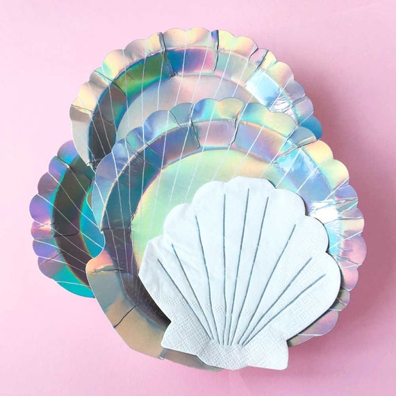 Meri Meri Shell Napkin set of 16 Small Paper Napkins