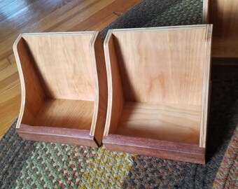 7" - 45rpm Record/Vinyl storage -- finished in Mahogany