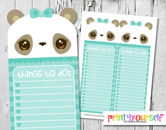 cute to do list printable