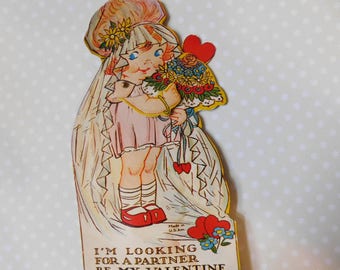 Vintage Valentine's Day Hallmark Card - Mechanical Card