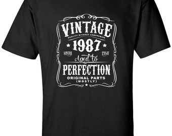 1987 Birthday gift T shirt birthday shirt 1987vintage