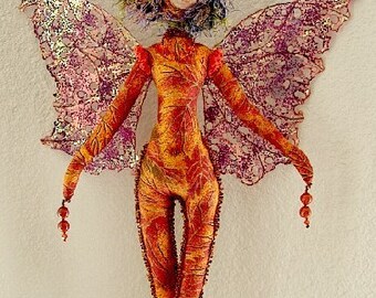 Fairy Coral- Spirit Doll - Ooak (Made by Request)