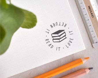 Read It, Love It, Return It Stamp | Teacher Stamp - Library Stamp - Modern Book Plate - Teacher Gift - End of Year Gift - Book Stamp