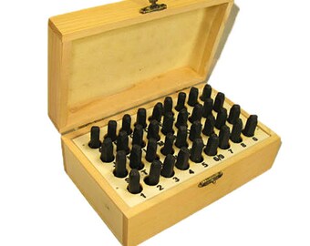 4mm Alphabet & Number Set Wood Box