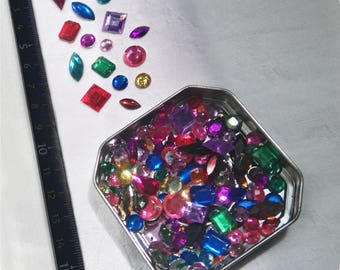 Set 5-18 mm multifaceted rhinestones