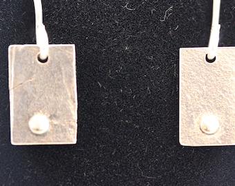 Textured Sterling Silver Earrings (060818-027)