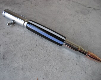 Thin Blue Line Bolt Action .30 Caliber Replica Pen