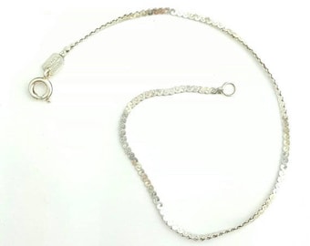 9 inch sterling silver 040 serpentine chain set of 3