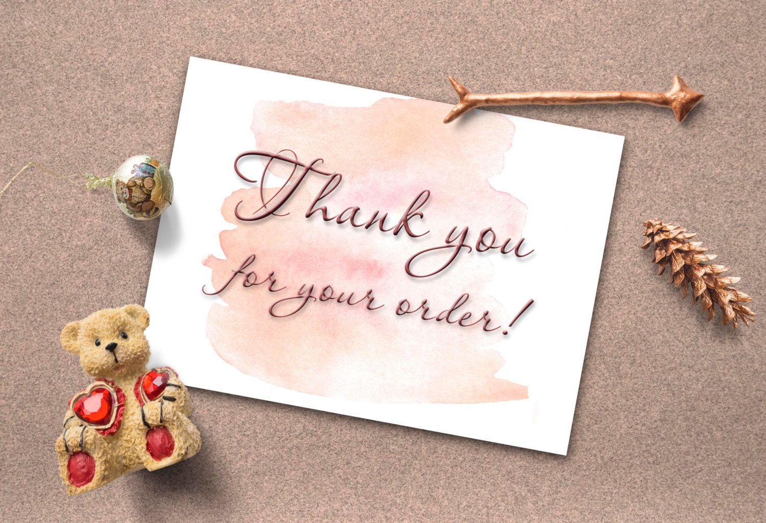 thank you for your order card