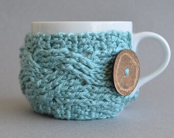 Crochet Pattern, Crochet Cup Cozy Pattern, Crochet Pattern Decor Crochet Mug Cozy Crochet Coffee Cozy Crochet Coffee Sleeve Crochet Tea Cozy