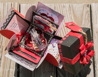 exploding box / gift for valentine's day / love / memory box