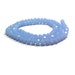 Blue Chalcedony Beads , 6MM Faceted Blue Chalcedony Rondelle Gemstone Beads , 18 Inch Strand