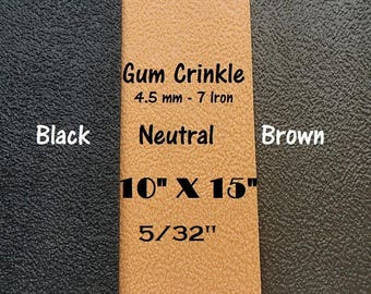 Shoe Rubber, Gum Crinkle Sole Rubber, 4.5 mm Rubber Sheet, Shoe Making Supplies, SoleTech Rubber, Outdoor Shoe Supplies