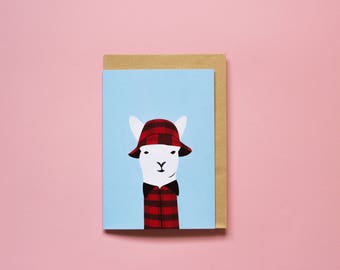 Swandri Llama - Greeting Card