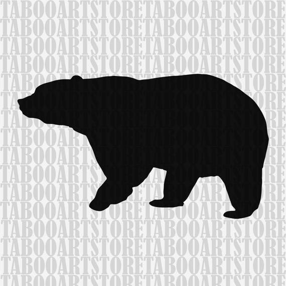 Download Bear Cut File Bear SVG Silhouette Cut File Bear file
