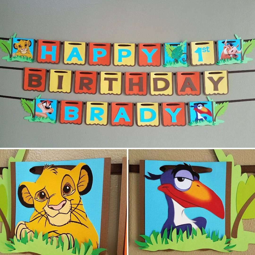 Lion King Birthday Banner Lion King Banner Lion King Party
