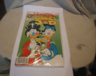 Vintage 1992 Disneys Comics In 3-D Donald Duck #1 Comic Book Sealed In Package, collectable