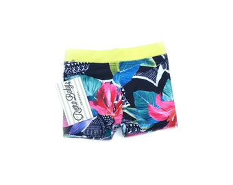 Aloha Baby Boy Swimsuit | Baby Boy Floral Print Swim Shorts | Boy Swim Trunks | Toddler Swimsuit | Euro Shorts | Hawaii Board Shorts | Toggs