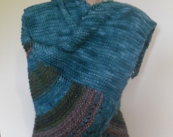 pure wool alpaca OOAK shawl
