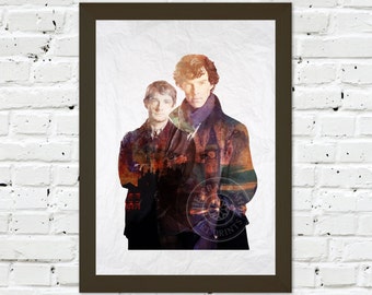 0051 Sherlock & Watson A3 Wall Art Print Multiple Sizes