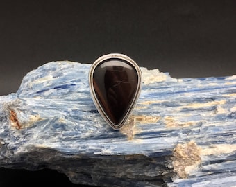 Silver Agate Ring // 925 Sterling Silver // Agate // Sterling Agate Ring // Size 7
