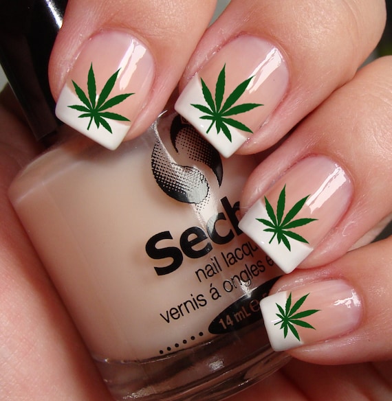 POT LEAVES Marijuana Pot Nail Art PTG Waterslide Transfer Like this item? - POT LEAVES Marijuana Pot Nail Art PTG Waterslide Transfer