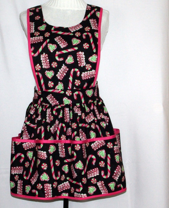 Christmas Apron Teen Craft Show Vendor Six Pocket Matching