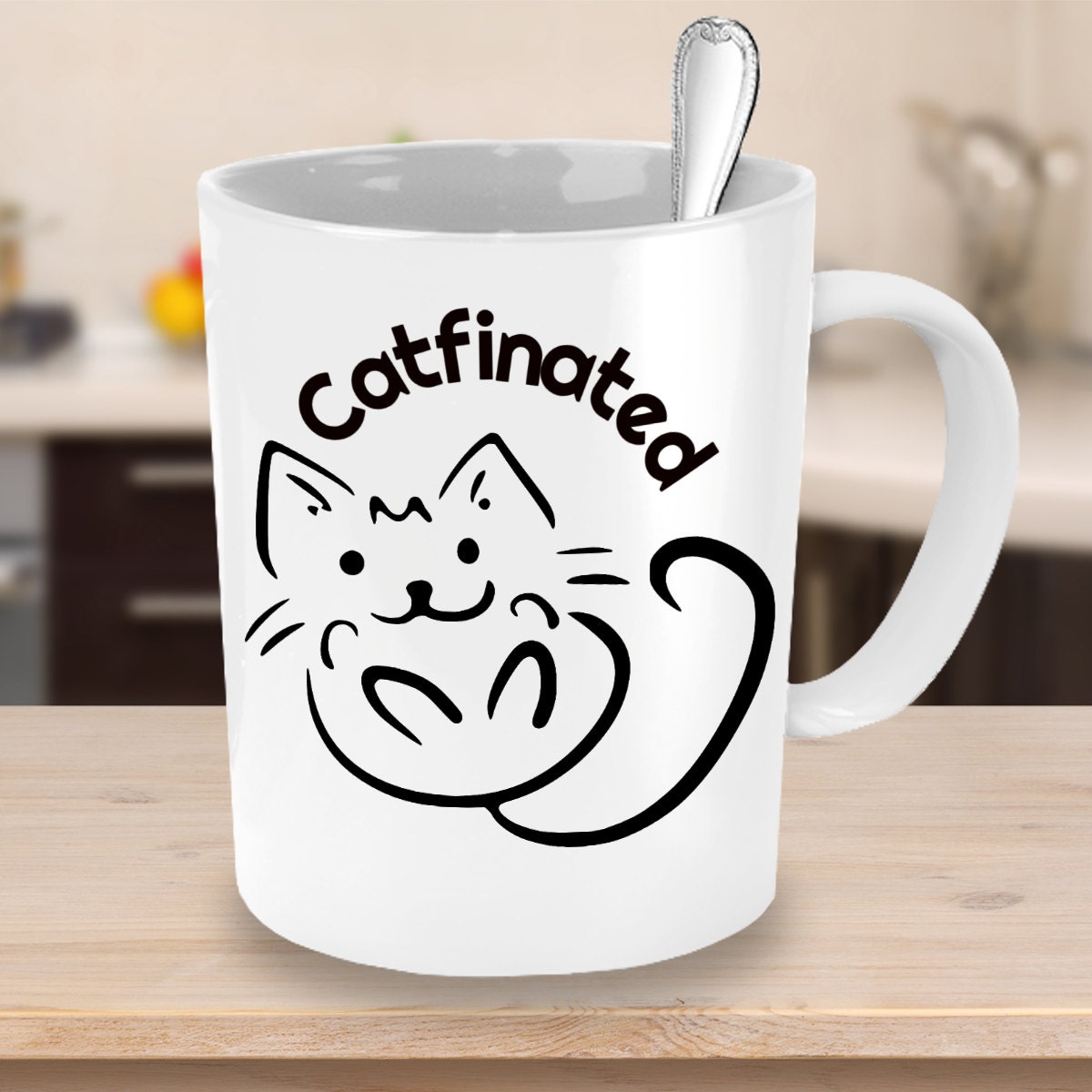 Catfinated Mug Cat Owner Mug And Funny Cat Lover T For
