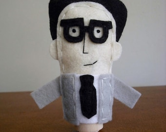 Ira Glass Finger Puppet - Free shipping!
