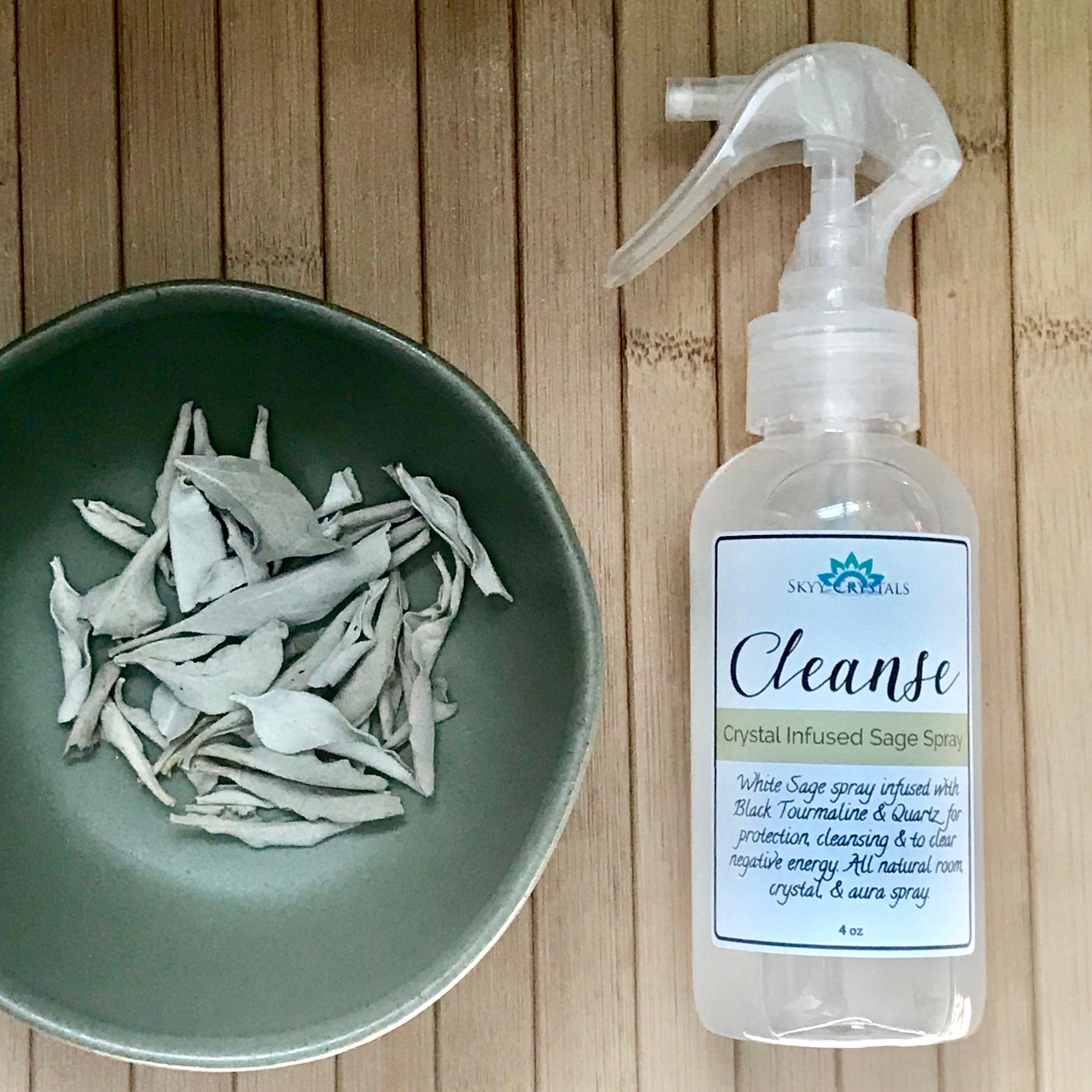 CLEANSECrystal Infused White Sage Spray