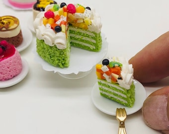 Miniature Cake,Miniature Bakery,Miniature Sweet,Dollhouse cake,Dolls and miniature