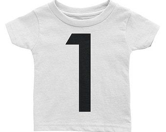 One Birthday T-Shirt - 1st Birthday Shirt - 1st Birthday Outfit - 2nd Birthday Outfit - 3rd Birthday Outfit - Any Numbers Birthday Kids Tee