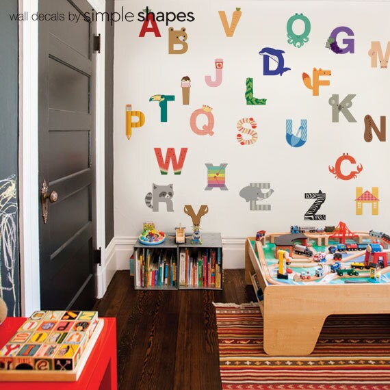 Alphabet Peel and Stick Wall Sticker