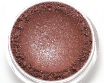 Frosty Burgundy Red Eyeshadow - "Roseberry" - Vegan Mineral Makeup