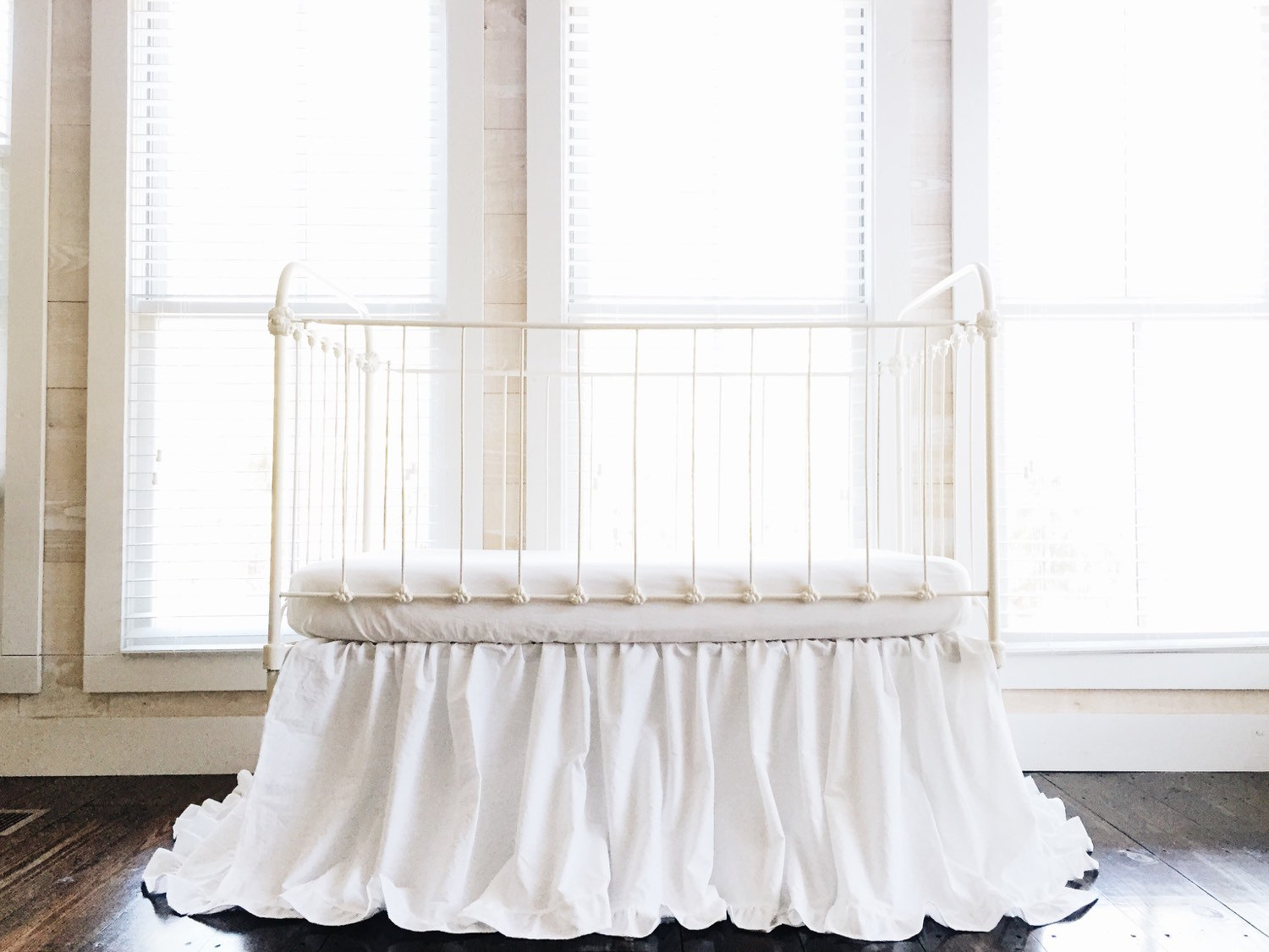 White Ruffled Crib Skirt Crib Bedding White Crib Skirt