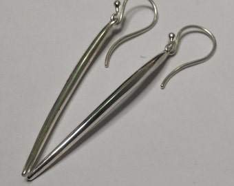 Sterling Silver Tusk Earrings (20b)