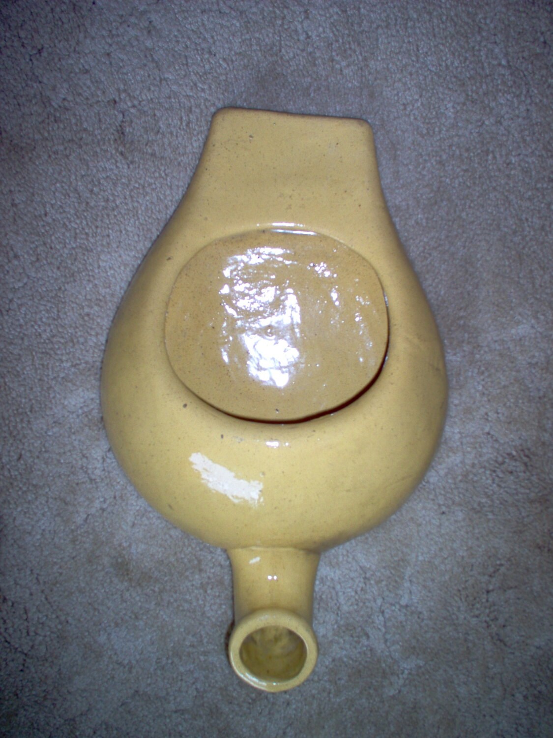 Vintage Yellow Ware Ceramic Bed Pan Bed Pan Bed Pan