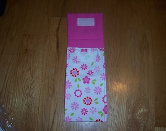 Pink Flowered Tampon Case