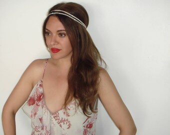 Bridal Headband, Weddings, Bridal Headpiece, Rhinestone Headband, 2 Row, Double, Crystal Headband, Wedding Headband, FAIRYTALE