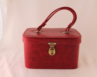 Upcycled Vintage Train Vanity Cosmetic Case