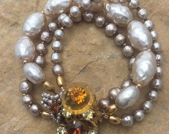 Vintage Miriam Haskell Recreated Bracelet