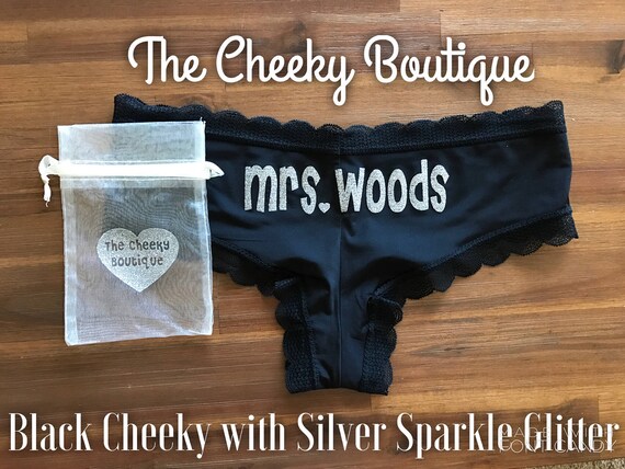 Custom Black Panties FAST SHIPPING