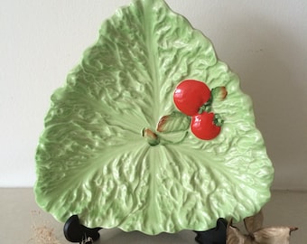 Vintage Carltonware, Handpainted Saladware, Lettuce and Tomato Plate