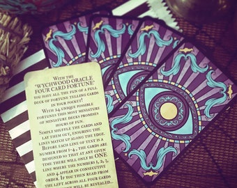 Wychwood Oracle Four Card Fortune. Oracle Cards. Fortune Telling Cards. Oracle Deck. Tarot Alternative. Fortune Teller. Fortune Cards