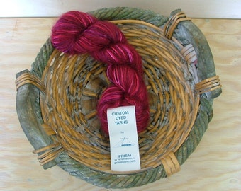 Prism Yarn Kid Slique Hand Dyed Made in USA Cabernet Crochet Knit