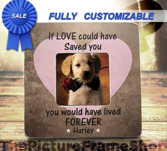 Pet Loss Frame If Love Could Have Saved You Pet Memorial