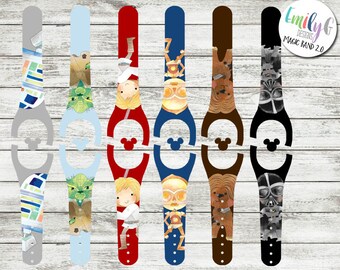 Custom Magic Band Decal 1.0 or 2.0 | Watercolor Space War | GLITTER Custom Disney Magic Band Decals | Magic Band Sticker | MagicBand Skin