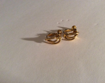 Napier Gold Tone Earrings