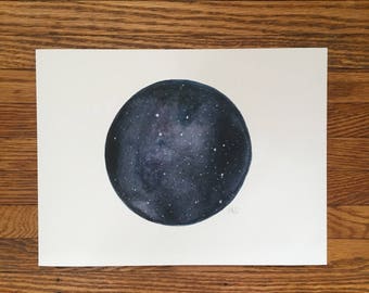 LIttle Dipper Constellation Watercolour Print